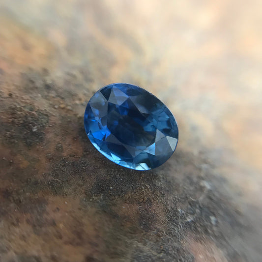 1.90 carat Natural Blue Sapphire 8x6 mm Oval Cut Corundum Faceted Loose Gemstone