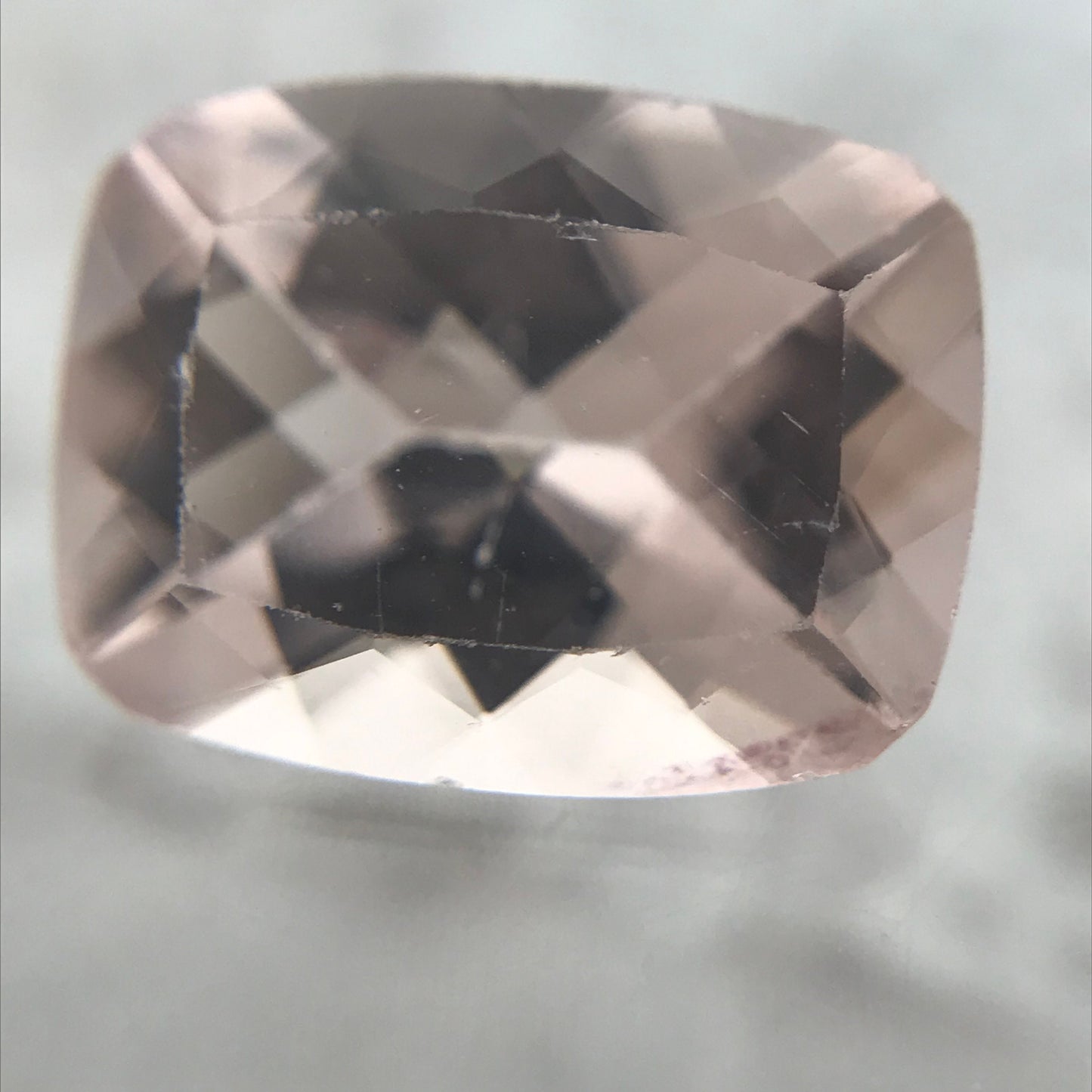 Morganite 9x7mm 1.68 Ct Cushion Rectangle Cut Pink Loose Gem