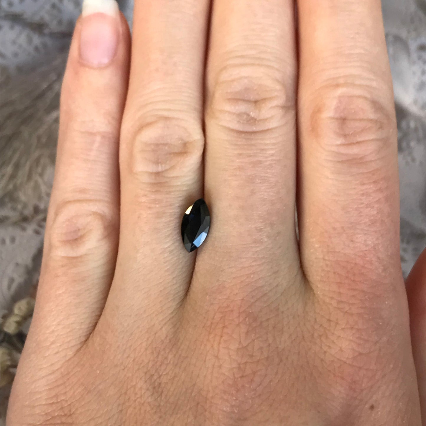 1.29 carat Natural Blue Sapphire Heated 10x5 mm Marquise Cut Corundum Blue