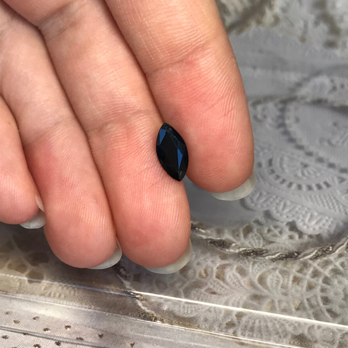 1.29 carat Natural Blue Sapphire Heated 10x5 mm Marquise Cut Corundum Blue