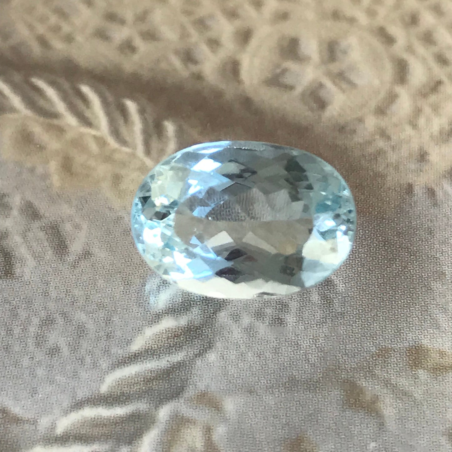 11.6x8mm 3.22 Carat Natural Sky Blue Aquamarine Light Blue Oval Loose Faceted Gemstone Beryl March Birthstone Tested Wholesale Gem Pretty