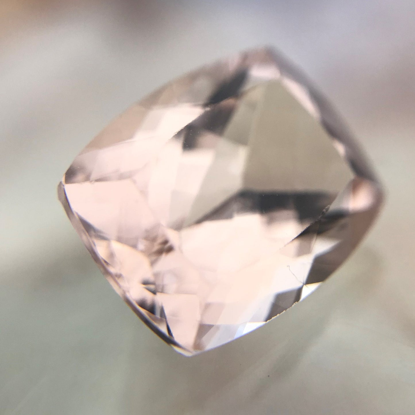 11x9mm Peach Pink Morganite 4 ct Cushion Rectangle Cut Loose Gem Unmounted Gemstone For Engagement Ring Wholesale Tested Beryl Center stone