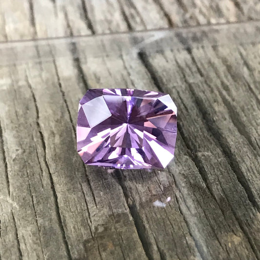 14x11.5mm Purple Amethyst 8 Carat Rectangle Custom Cut -Tesselation 13 by Akhavan (modified)- Faceted Loose Unmounted Gemstone US Cut/Seller