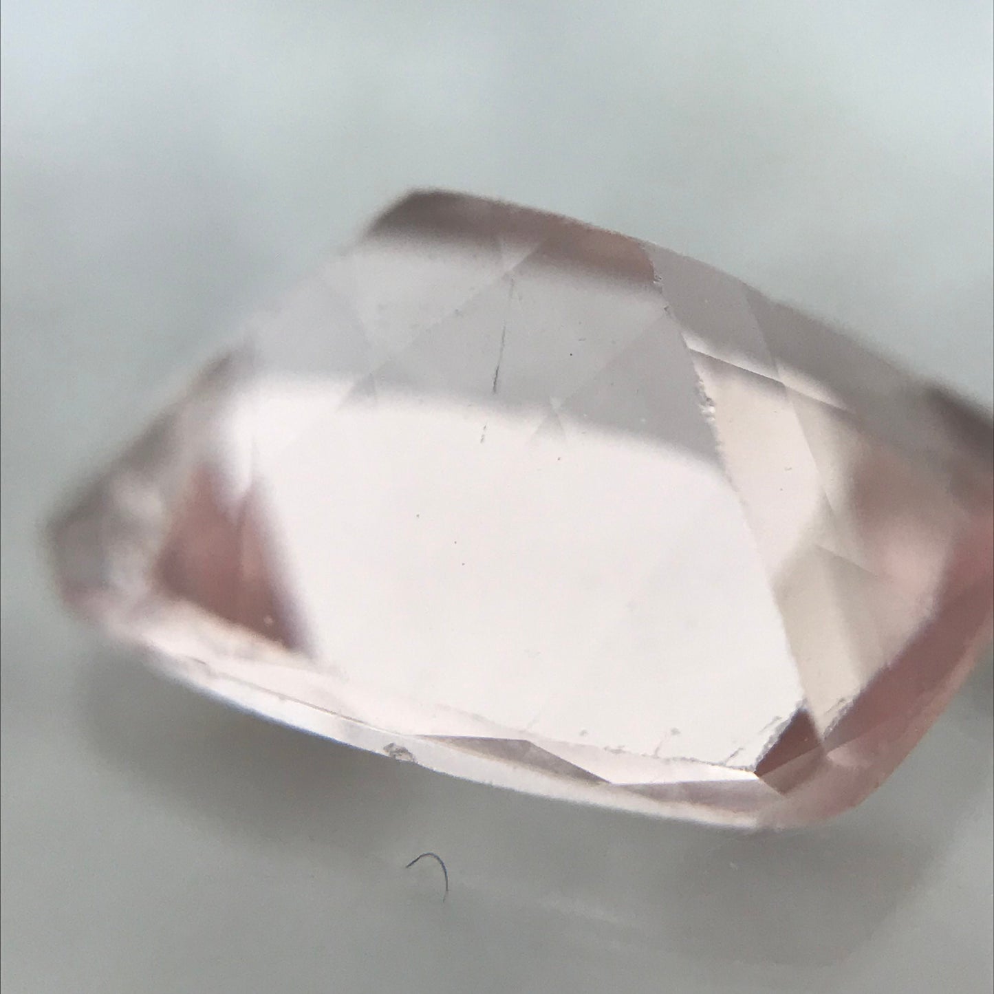 Morganite 9x7mm 1.68 Ct Cushion Rectangle Cut Pink Loose Gem