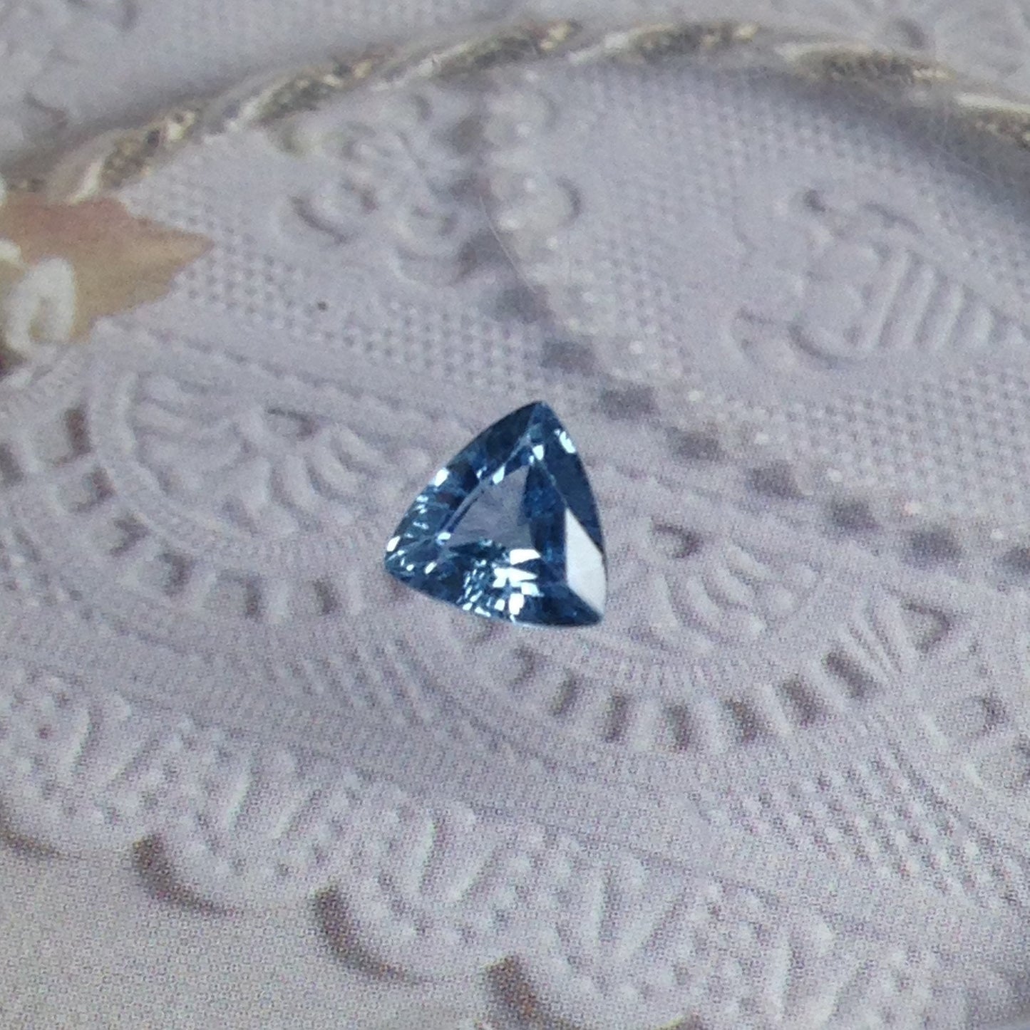 Natural Light Blue Sapphire 6mm Trillion Triangle 0.92 carat Corundum Wholesale Gem Faceted Loose Unmounted Gemstone Heated Real Gemstone ct