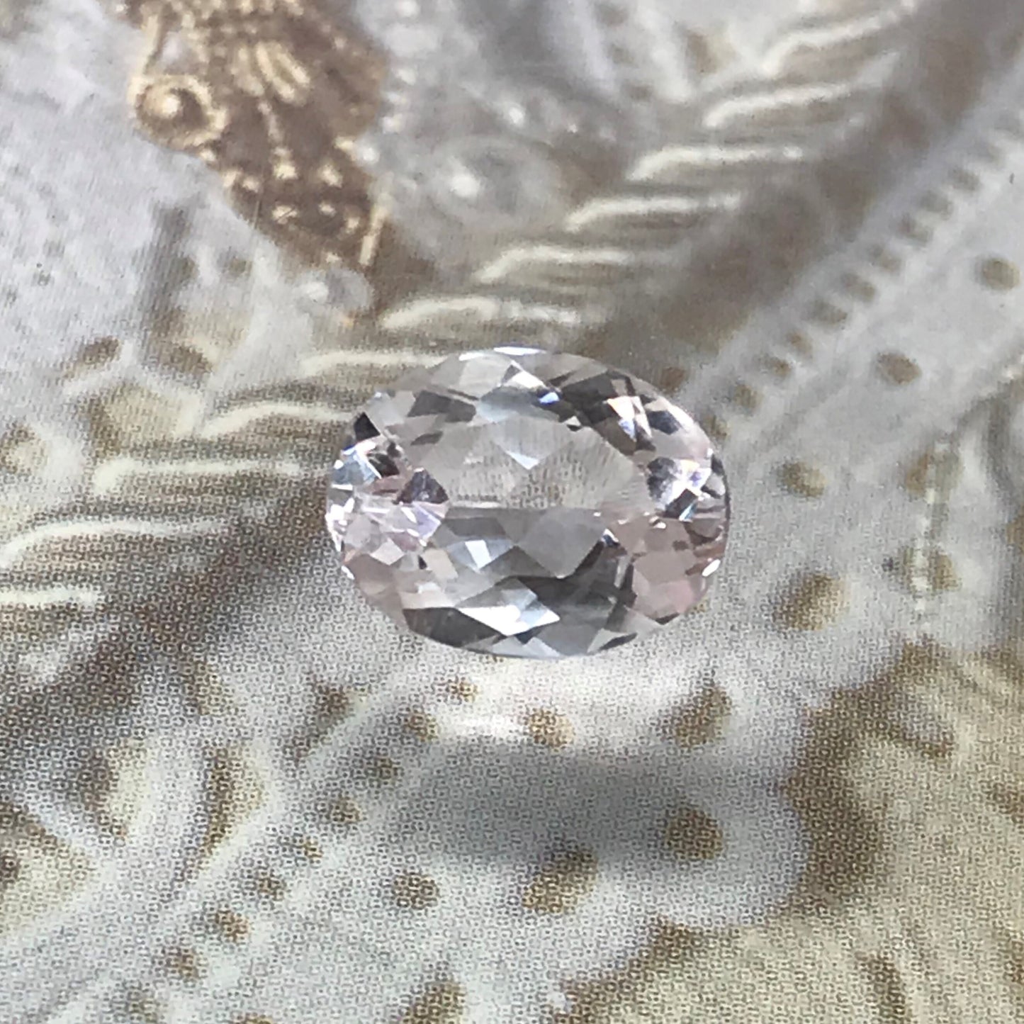 Light Pink Morganite 9x7mm 1.62 Carat Oval Cut Faceted Loose Wholesale Gemstone Gem, For Engagement Ring, Loose Oval Natural Morganite