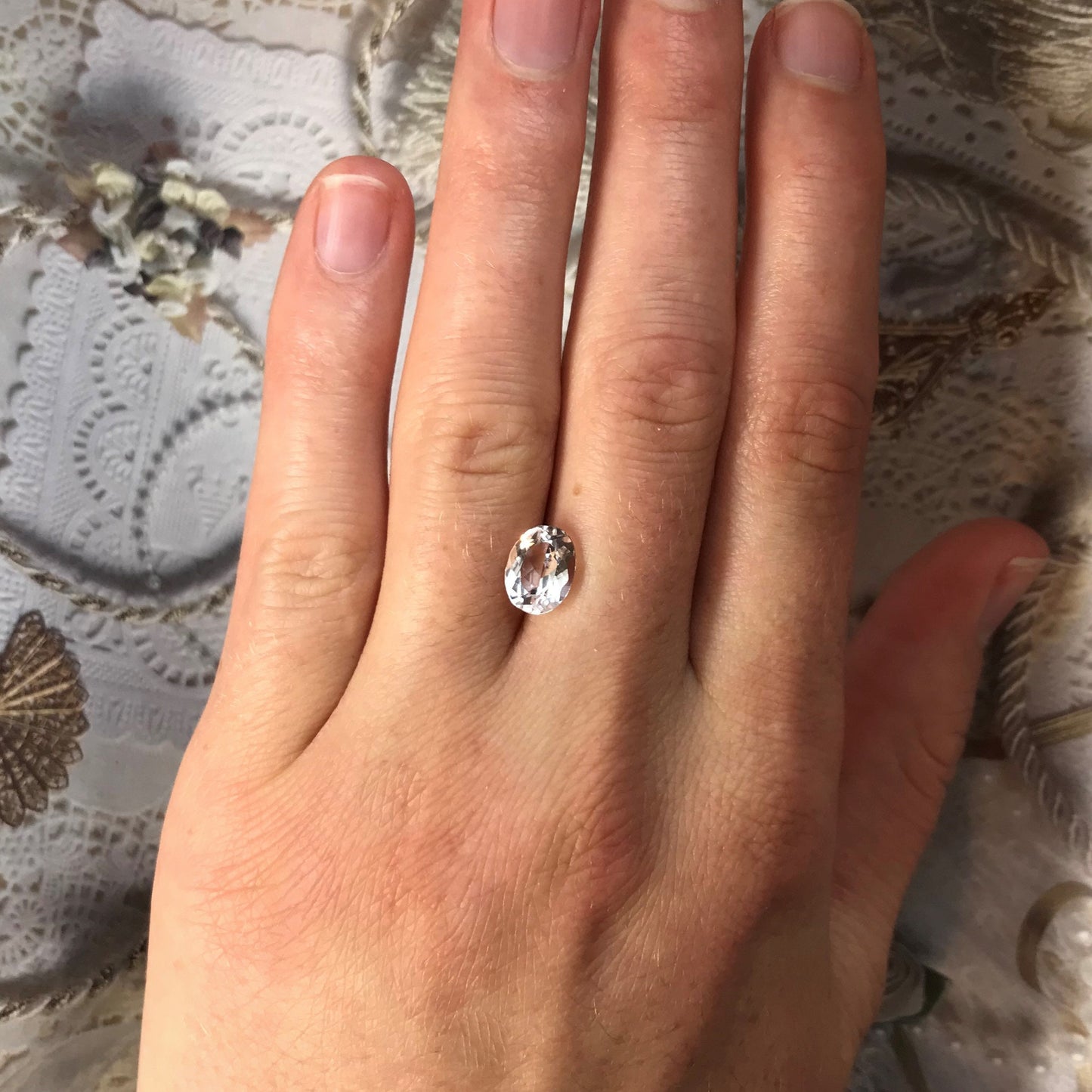 Light Pink Morganite 9x7mm 1.62 Carat Oval Cut Faceted Loose Wholesale Gemstone Gem, For Engagement Ring, Loose Oval Natural Morganite