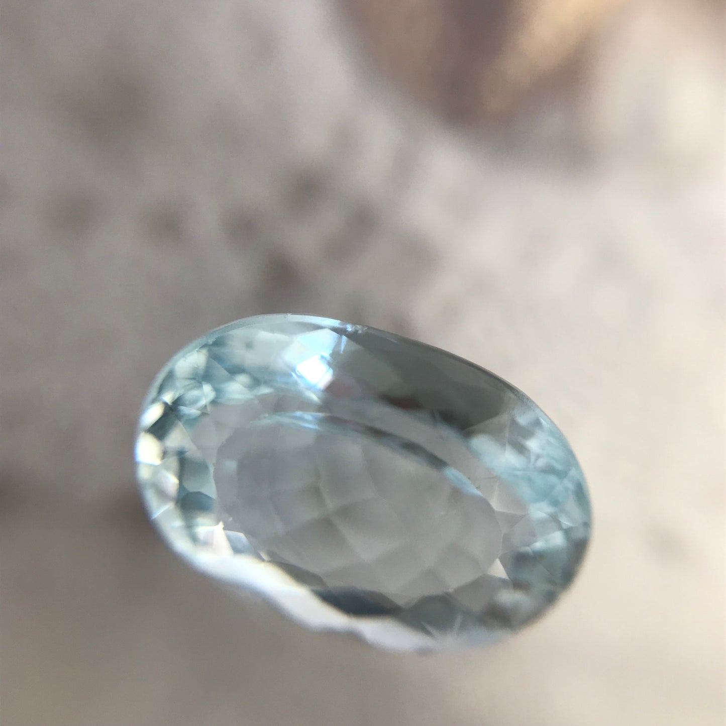 11.6x8mm 3.22 Carat Natural Sky Blue Aquamarine Light Blue Oval Loose Faceted Gemstone Beryl March Birthstone Tested Wholesale Gem Pretty