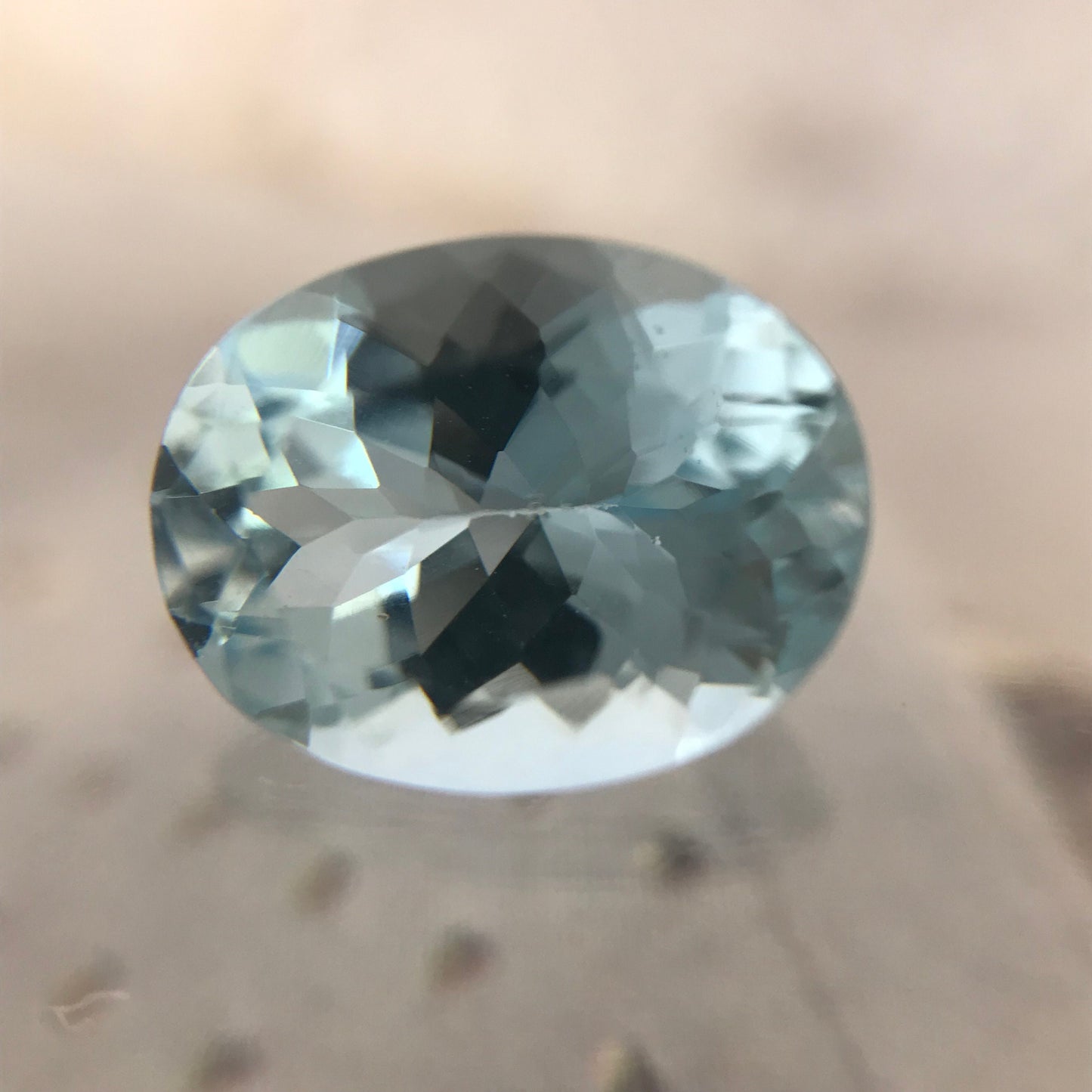 Natural Sky Blue Aquamarine 9x7mm 1.6 carats Light Blue Oval Cut Loose Gem Faceted Gemstone Beryl March Birthstone - 7 x 9 mm Aquamarine
