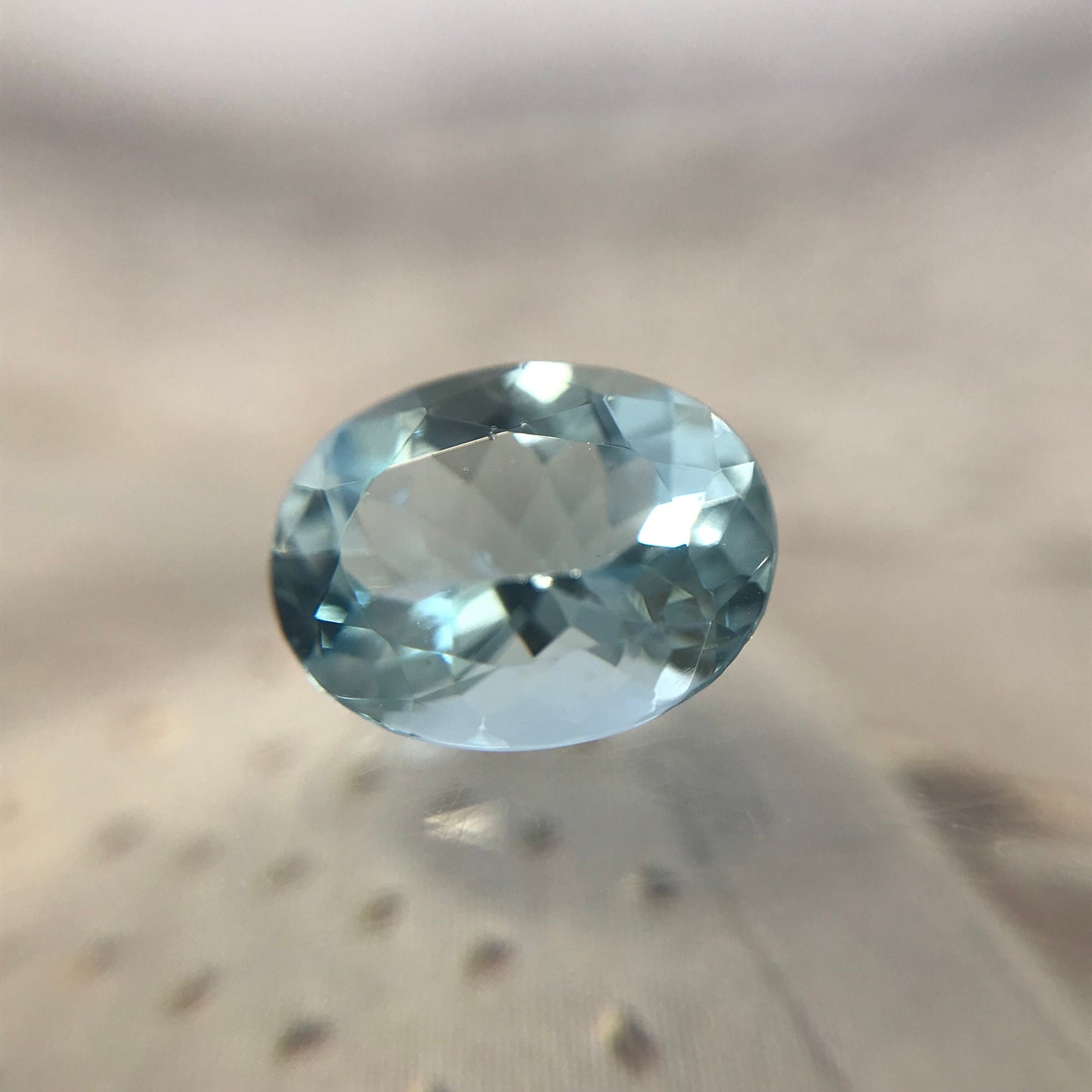 Natural Sky Blue Aquamarine 9x7mm 1.6 carats Light Blue Oval Cut Loose Gem Faceted Gemstone Beryl March Birthstone - 7 x 9 mm Aquamarine