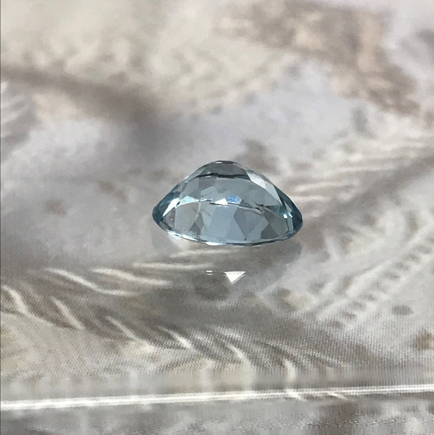 Sky Blue Aquamarine 9x7mm 1.43 Carat Light Blue Oval Cut Natural Loose Gem Faceted Gemstone Beryl March Birthstone Tested Wholesale Gem