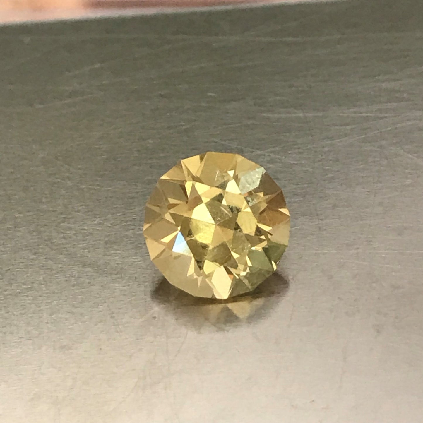 9mm Precision Cut Natural Yellow Beryl Heliodor Round Brilliant 2.74 Carat Loose Unmounted Faceted Gemstone US Cut/Seller Flowing Gems