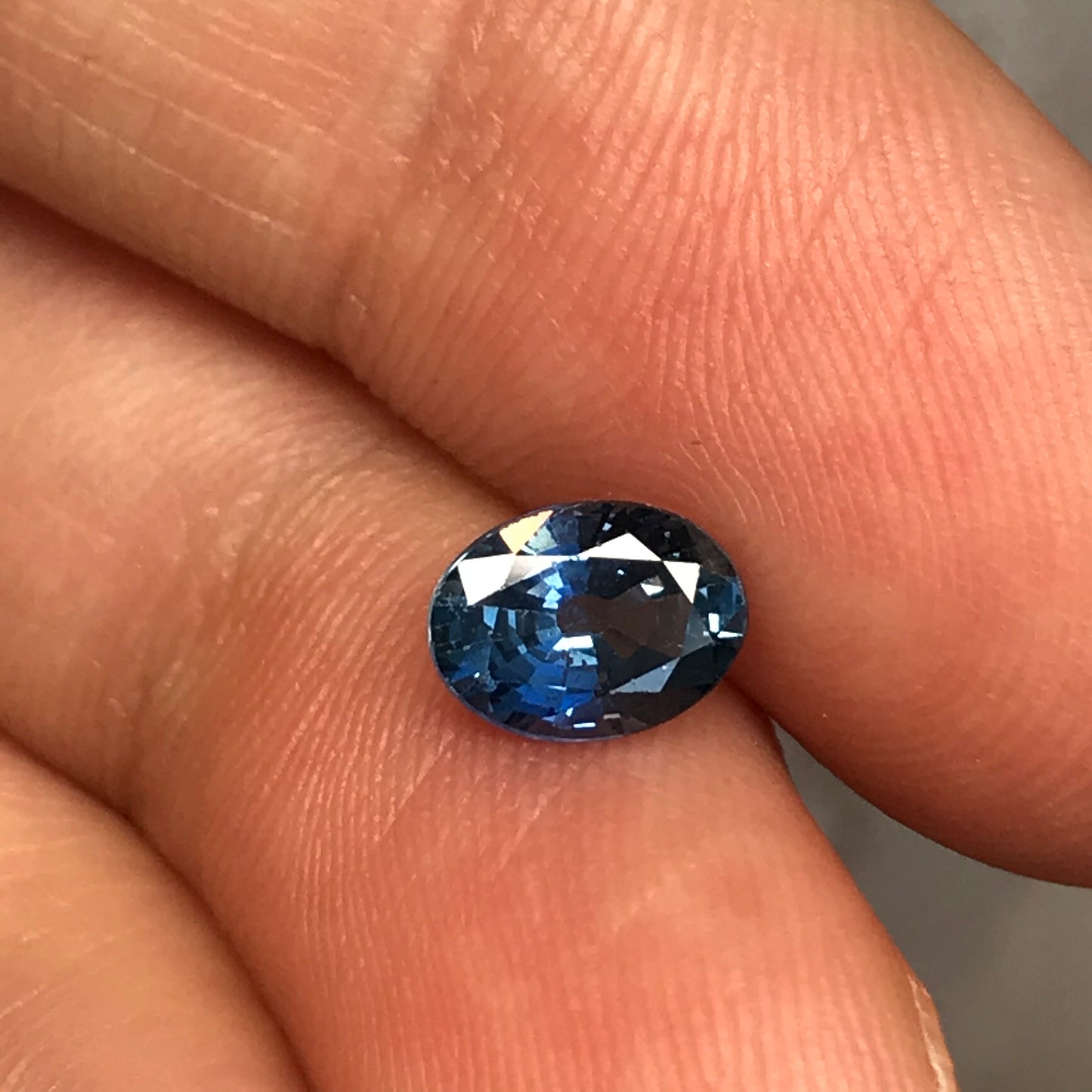 0.94 Carats Natural Classic Blue Sapphire 6.7x5mm Oval Cut Blue Corundum, Medium Blue Sapphire Faceted Loose Sapphire, Unmounted Gemstone