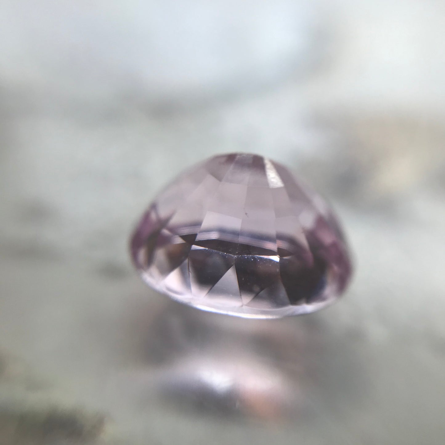 Kunzite 13x11.3mm 8.4 carats Oval Pink Purple Spodumene Faceted Loose Gemstone Nice Color