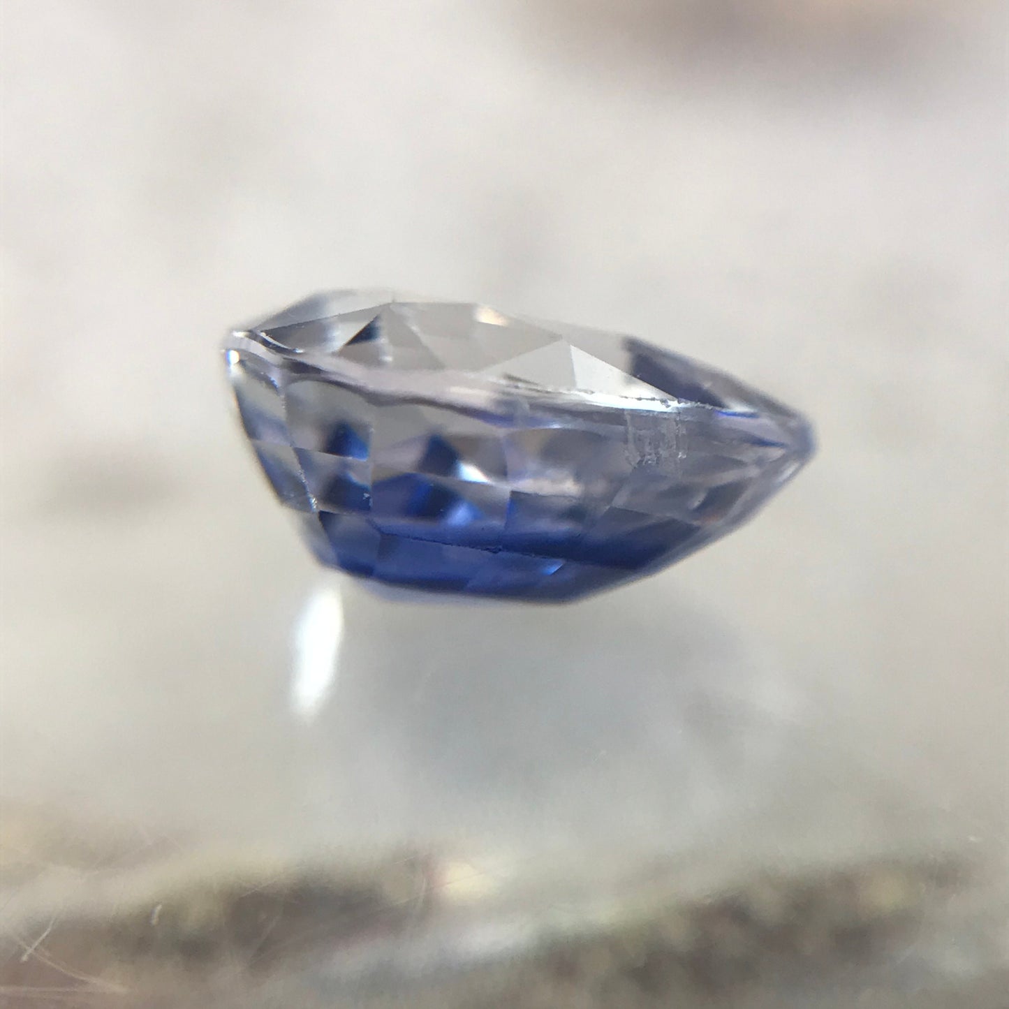 1.68 Carats Natural Blue Sapphire 7.7x6.7mm Pear Unique Corundum Wholesale Gem Faceted Loose Gemstone