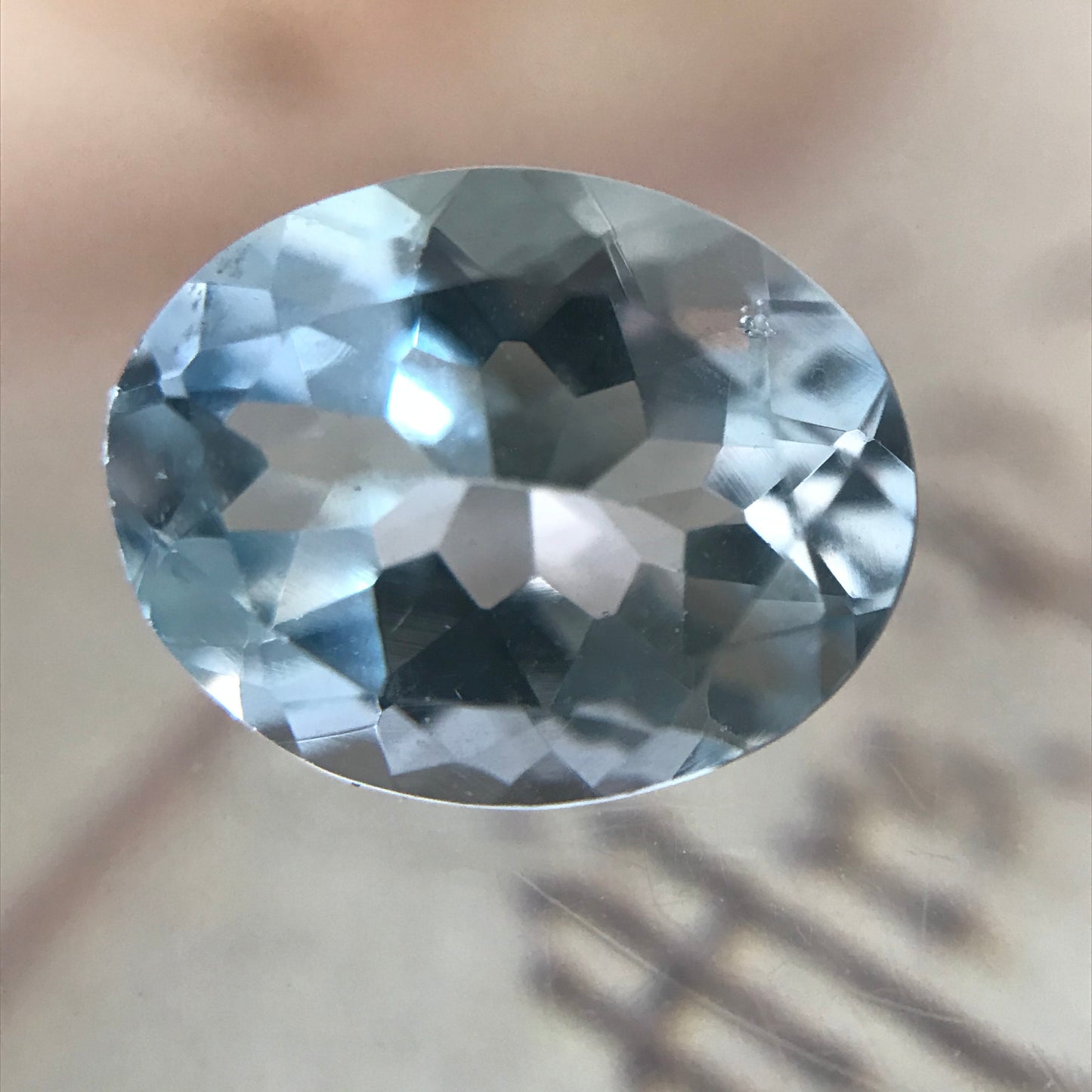 Sky Blue Aquamarine 9x7mm 1.43 Carat Light Blue Oval Cut Natural Loose Gem Faceted Gemstone Beryl March Birthstone Tested Wholesale Gem