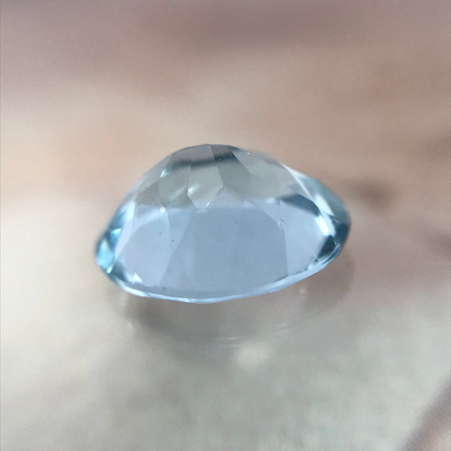 Sky Blue Aquamarine 9x7mm 1.43 Carat Light Blue Oval Cut Natural Loose Gem Faceted Gemstone Beryl March Birthstone Tested Wholesale Gem