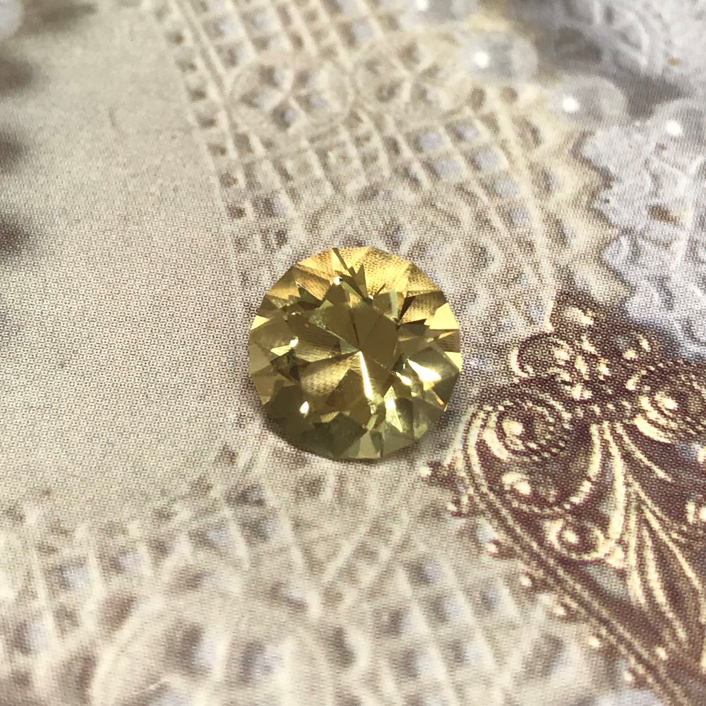 9mm Precision Cut Natural Yellow Beryl Heliodor Round Brilliant 2.74 Carat Loose Unmounted Faceted Gemstone US Cut/Seller Flowing Gems
