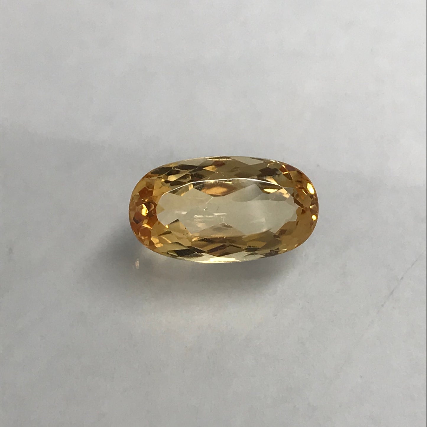 5.73 Carat Precious Topaz 14.5x8mm Oval Loose Faceted Gemstone
