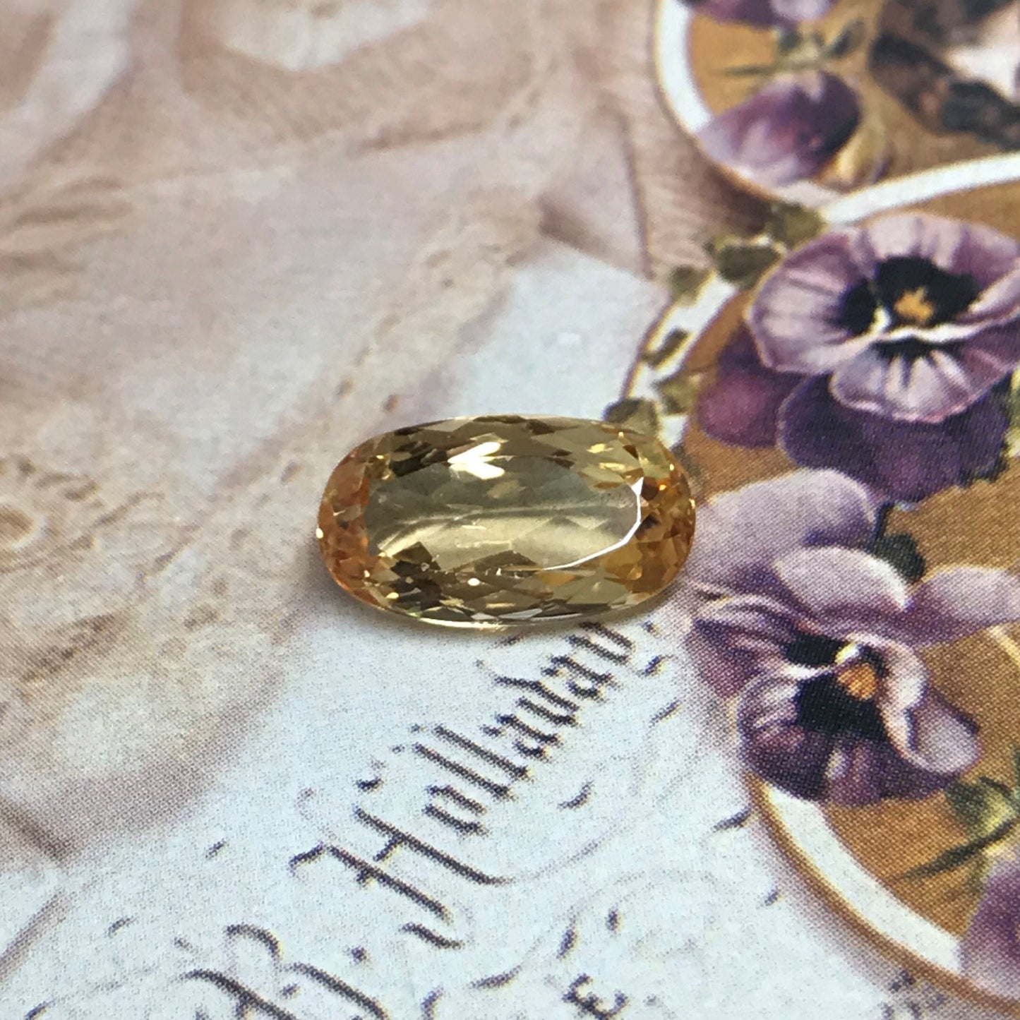 5.73 Carat Precious Topaz 14.5x8mm Oval Loose Faceted Gemstone