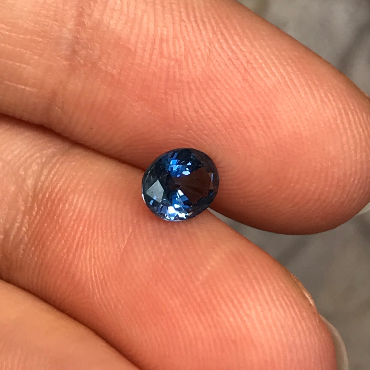 0.94 Carats Natural Classic Blue Sapphire 6.7x5mm Oval Cut Blue Corundum, Medium Blue Sapphire Faceted Loose Sapphire, Unmounted Gemstone