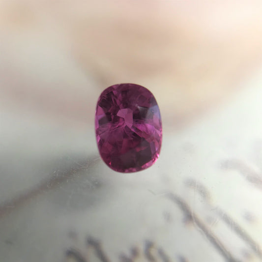 Natural Ruby 0.76 Carat 5.5mm Heat Only Loose Gemstone Faceted Gem Corundum Oval Cut Purple Red Real Beautiful July Birthstone Heat Only