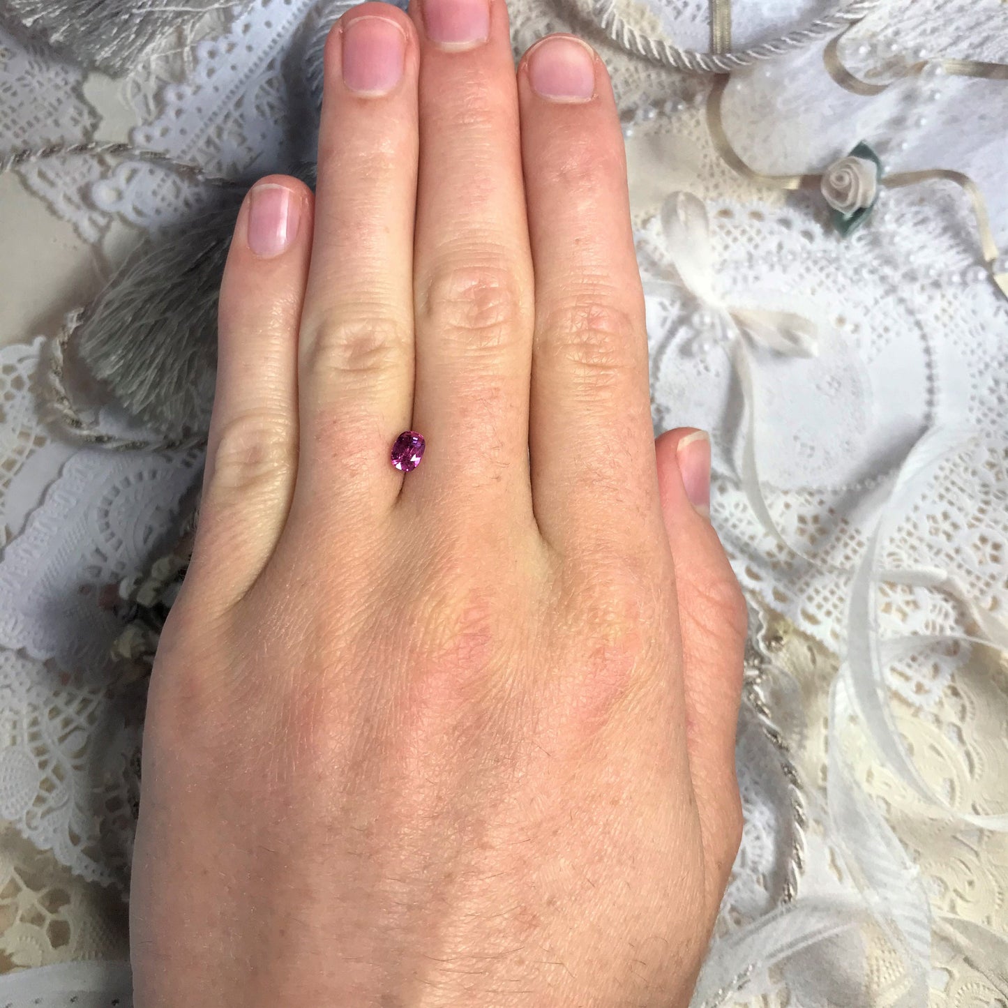 Natural Ruby 0.76 Carat 5.5mm Heat Only Loose Gemstone Faceted Gem Corundum Oval Cut Purple Red Real Beautiful July Birthstone Heat Only