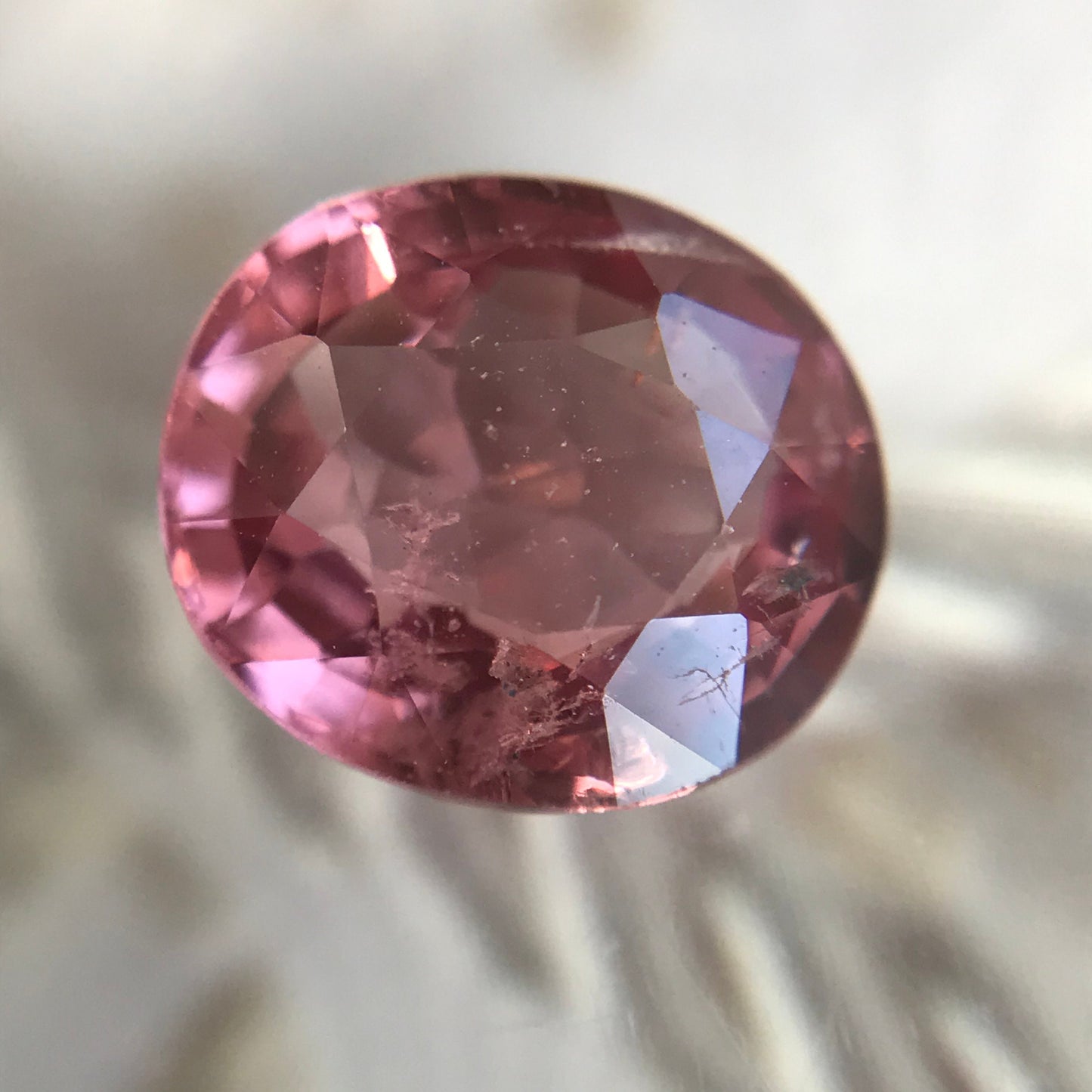 7x8mm Natural Spinel 1.83 carats Faceted Roundish Oval Loose Gem Unmounted Purple Red Gemstone Genuine Earth Mined Stone US Seller