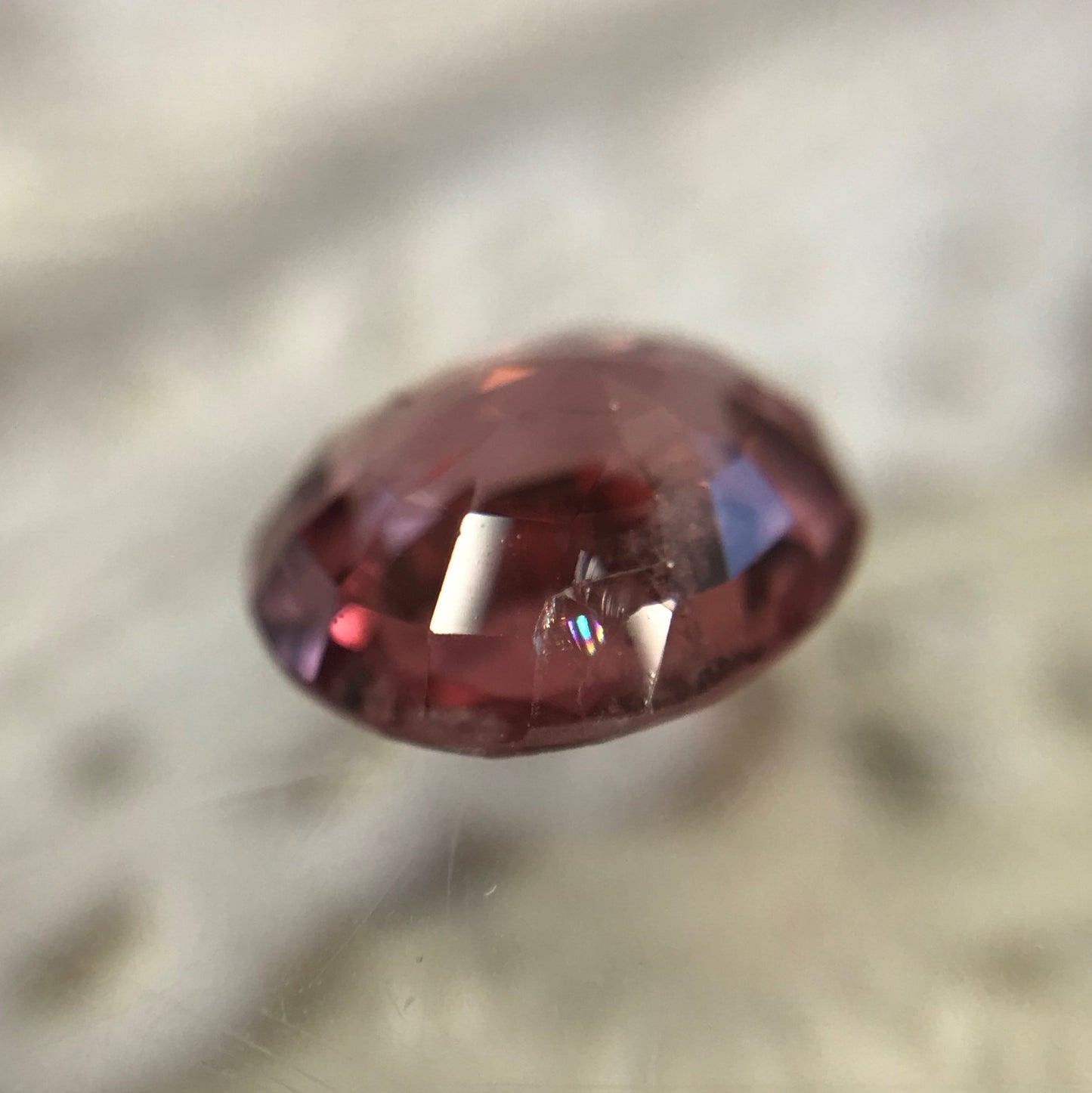 7x8mm Natural Spinel 1.83 carats Faceted Roundish Oval Loose Gem Unmounted Purple Red Gemstone Genuine Earth Mined Stone US Seller