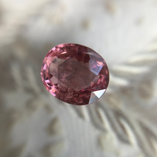 7x8mm Natural Spinel 1.83 carats Faceted Roundish Oval Loose Gem Unmounted Purple Red Gemstone Genuine Earth Mined Stone US Seller