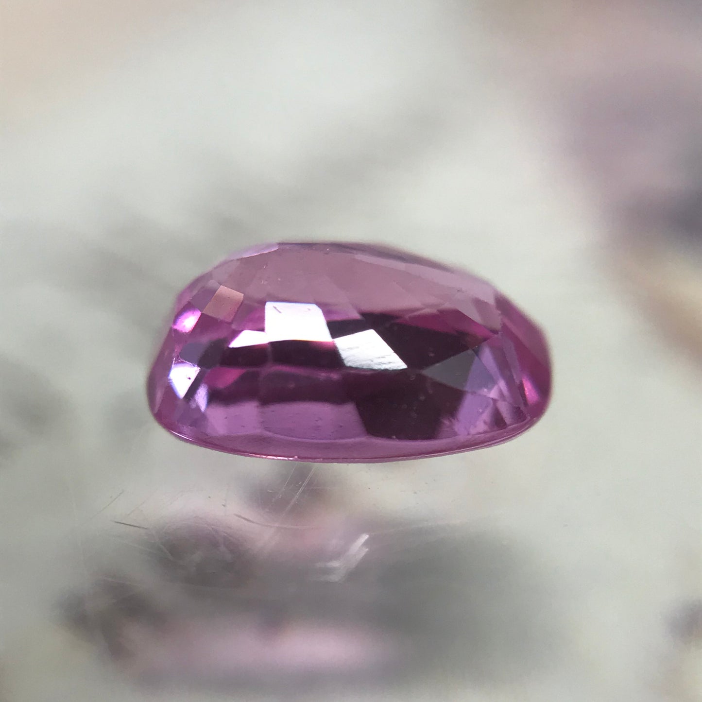 Natural Pink Sapphire 7x5mm 1.16 Carats Rectangular Cushion Cut Pink Sapphire Corundum Faceted Loose Gem Unmounted Earth Mined Sapphire
