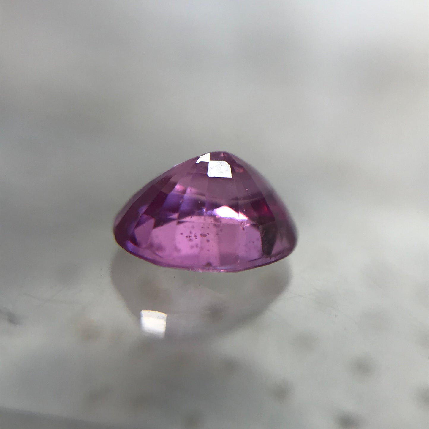 Natural Vivid Pink Purple Sapphire 6x5 mm 0.80 Carats Oval Cut Corundum Faceted Gem Loose Unmounted Gemstone Earth Mined Sapphire