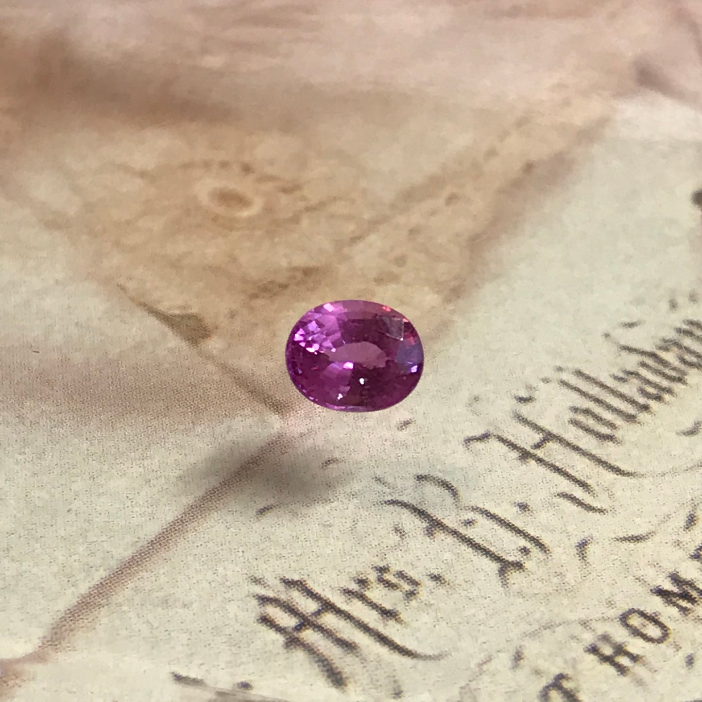 Natural Vivid Pink Purple Sapphire 6x5 mm 0.80 Carats Oval Cut Corundum Faceted Gem Loose Unmounted Gemstone Earth Mined Sapphire