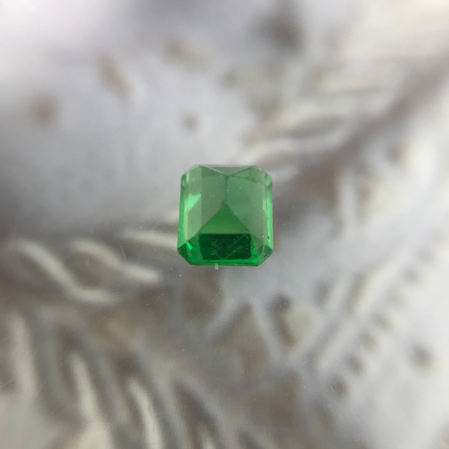 Natural Tsavorite Garnet 5x4mm 0.66 carats Faceted Emerald Cut Loose Gemstone, Green Garnet