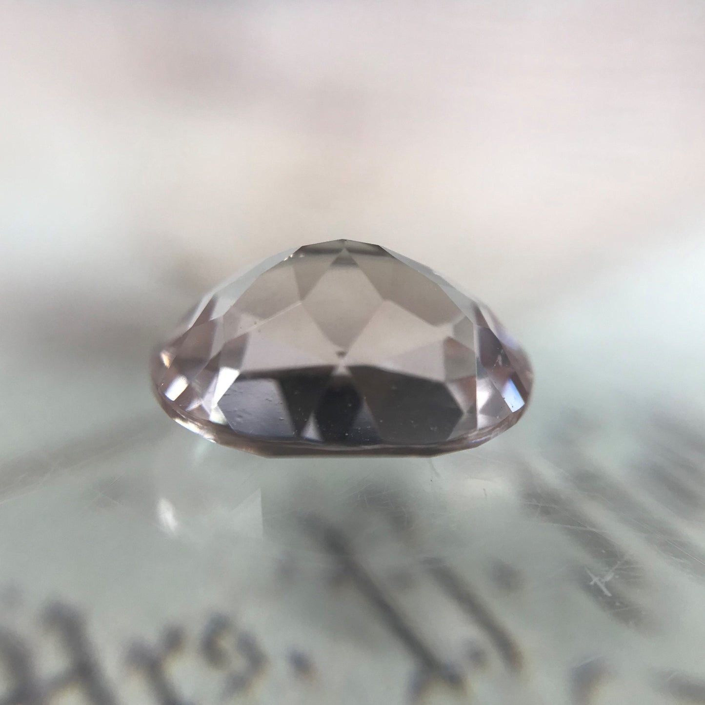 Morganite 1.77 cts 9x7mm Oval Cut Light Peach Pink Color Faceted Gem Loose Beryl Gemstone Unmounted Stone 7x9mm US Seller Flowing Gems