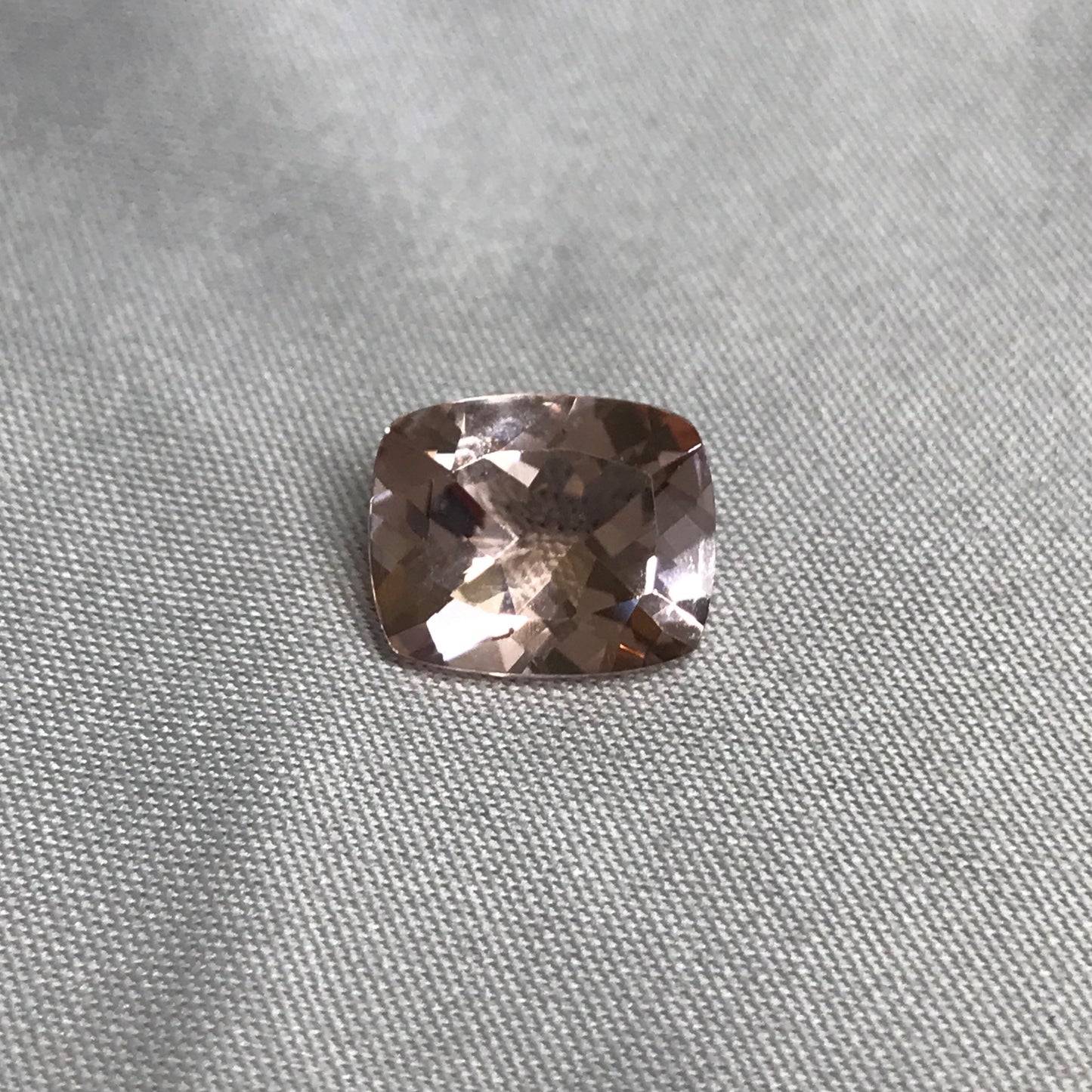 11x9mm Peach Morganite 3.8 ct Cushion Rectangle Cut Loose Gemstone for Engagement Ring Wholesale Blush Beryl Center stone