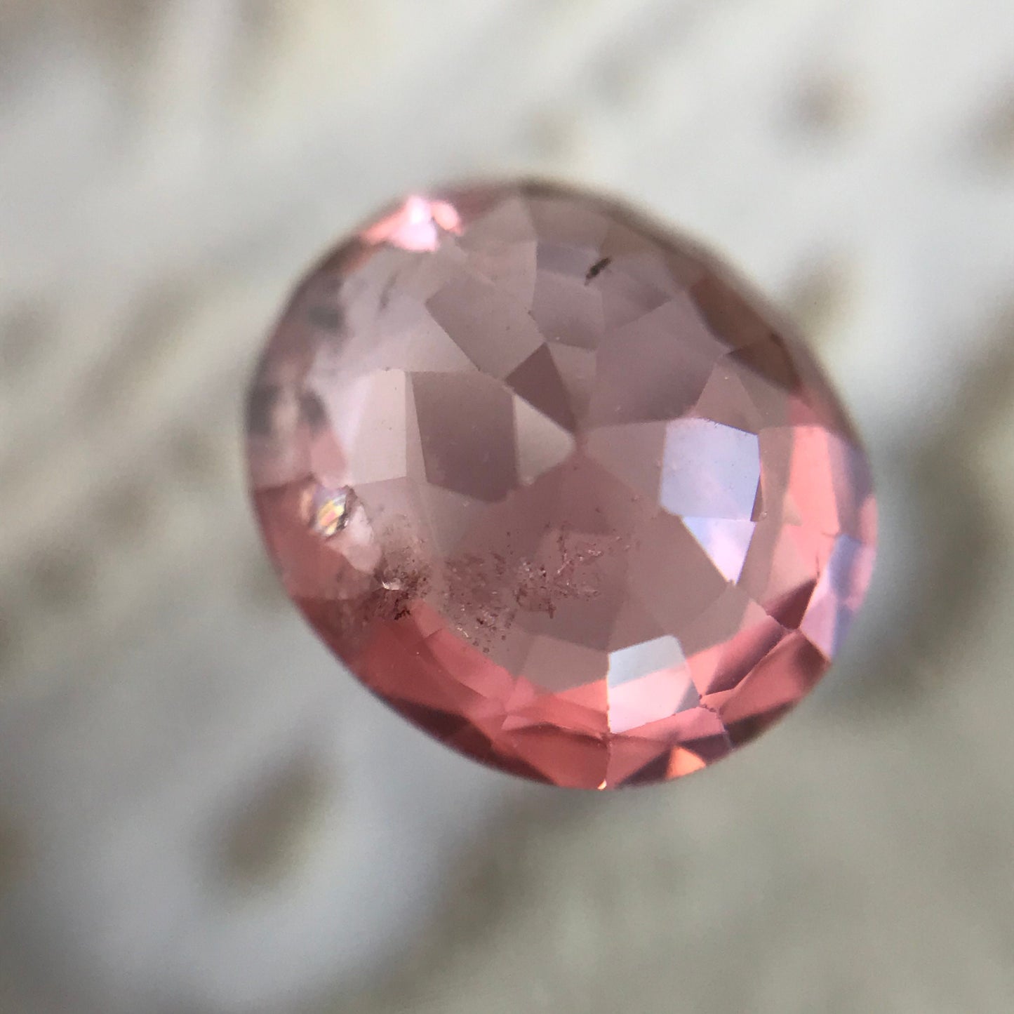 7x8mm Natural Spinel 1.83 carats Faceted Roundish Oval Loose Gem Unmounted Purple Red Gemstone Genuine Earth Mined Stone US Seller