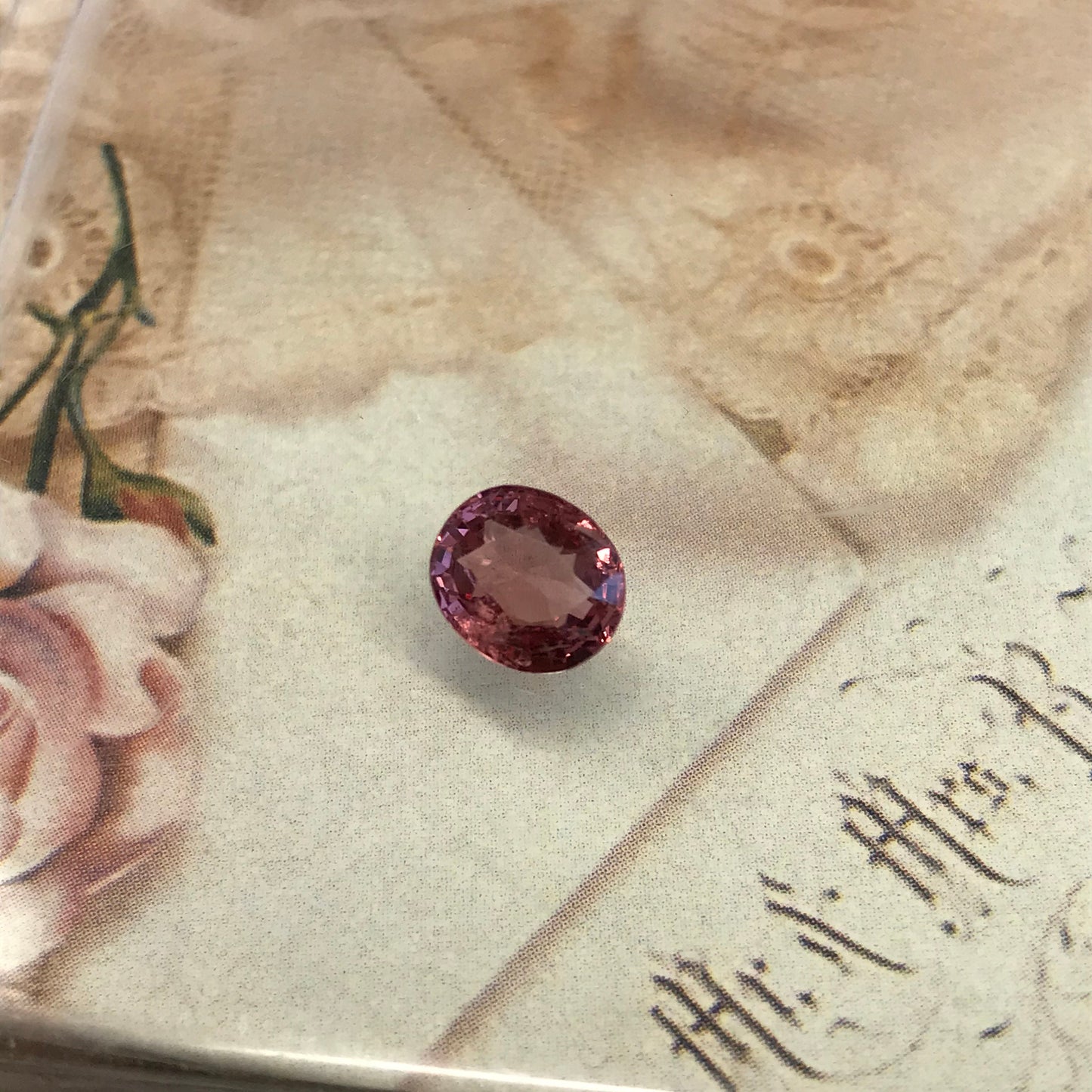 7x8mm Natural Spinel 1.83 carats Faceted Roundish Oval Loose Gem Unmounted Purple Red Gemstone Genuine Earth Mined Stone US Seller