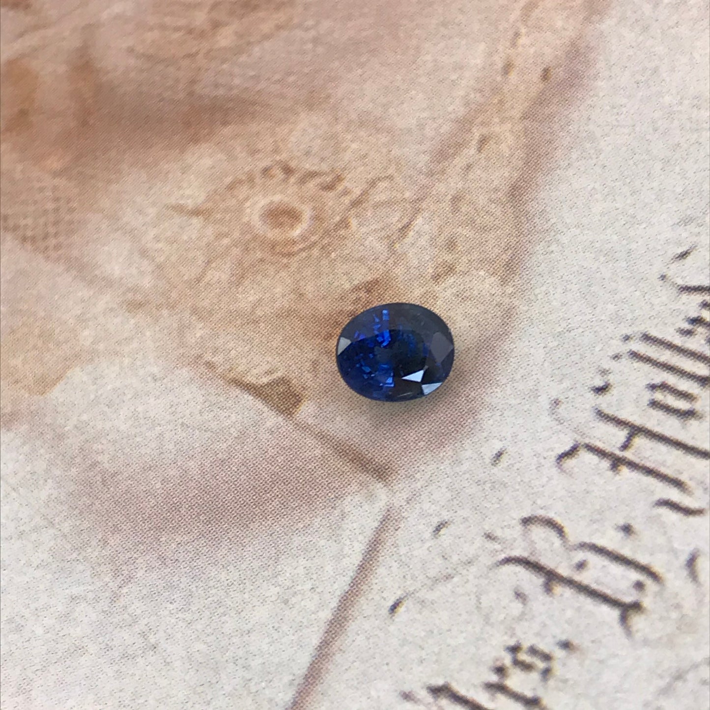 Natural Blue Sapphire 6x5mm 0.96 Carats Oval Corundum Blue Gem Faceted Loose Unmounted Gemstone