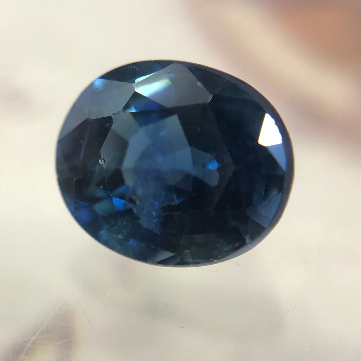 Natural Blue Sapphire 6x5mm 0.96 Carats Oval Corundum Blue Gem Faceted Loose Unmounted Gemstone
