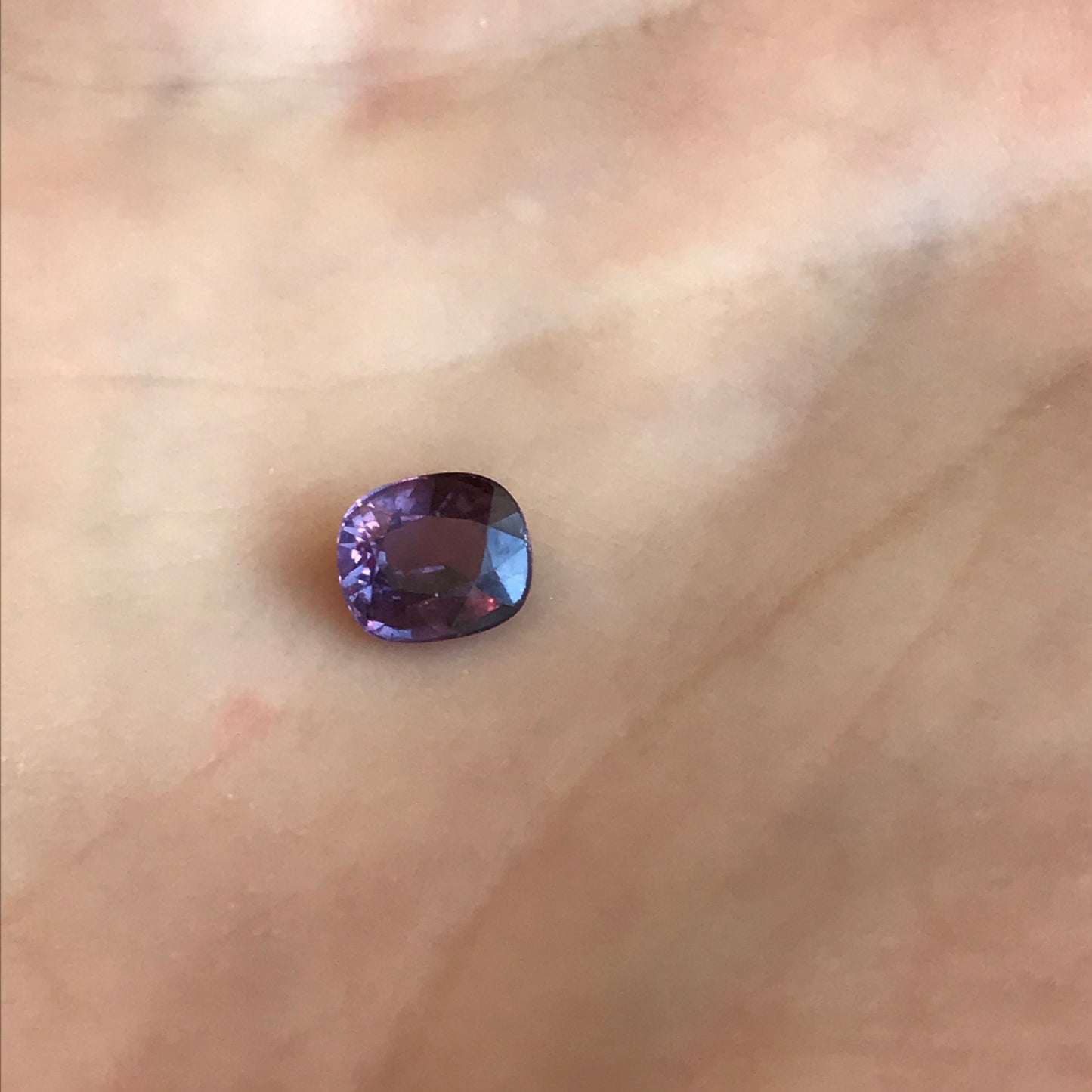 Natural Purple Sapphire 1.04 carats 6.2x5.3 mm Fancy Sapphire, Loose Faceted Unmounted Gemstone Earth Mined Gem Cushion Cut Square Stone