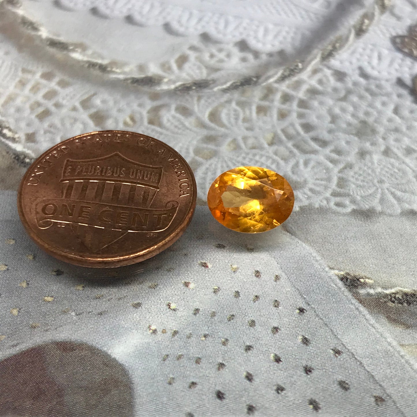 9x7mm Natural Mandarin Spessartite Garnet 2.24 carats Faceted Oval Gemstone Unmounted Loose Gem Orange Garnet Genuine Earth Mined Stone