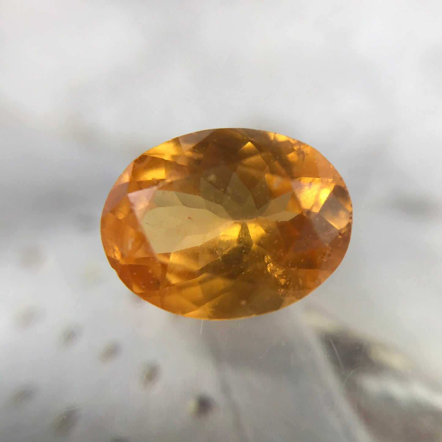 9x7mm Natural Mandarin Spessartite Garnet 2.24 carats Faceted Oval Gemstone Unmounted Loose Gem Orange Garnet Genuine Earth Mined Stone