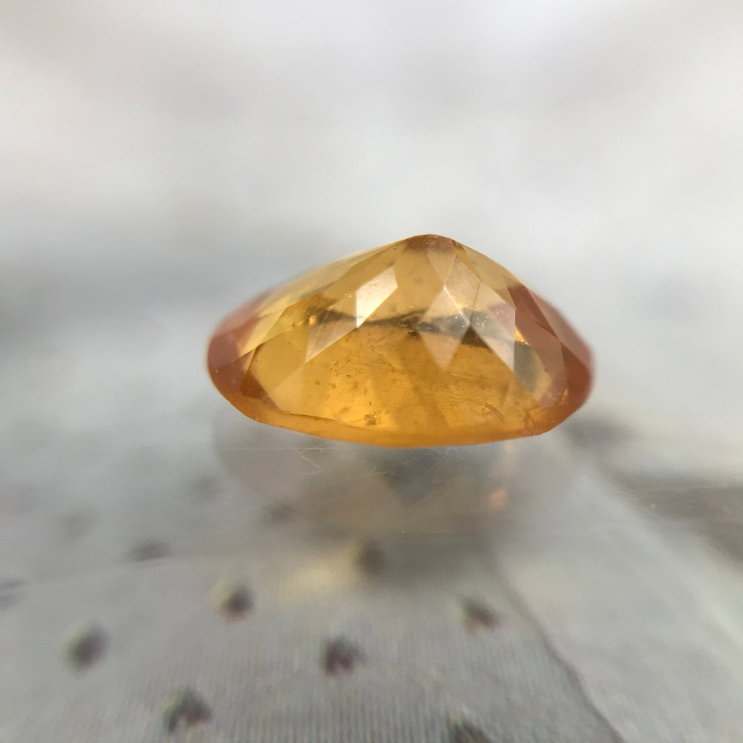 9x7mm Natural Mandarin Spessartite Garnet 2.24 carats Faceted Oval Gemstone Unmounted Loose Gem Orange Garnet Genuine Earth Mined Stone