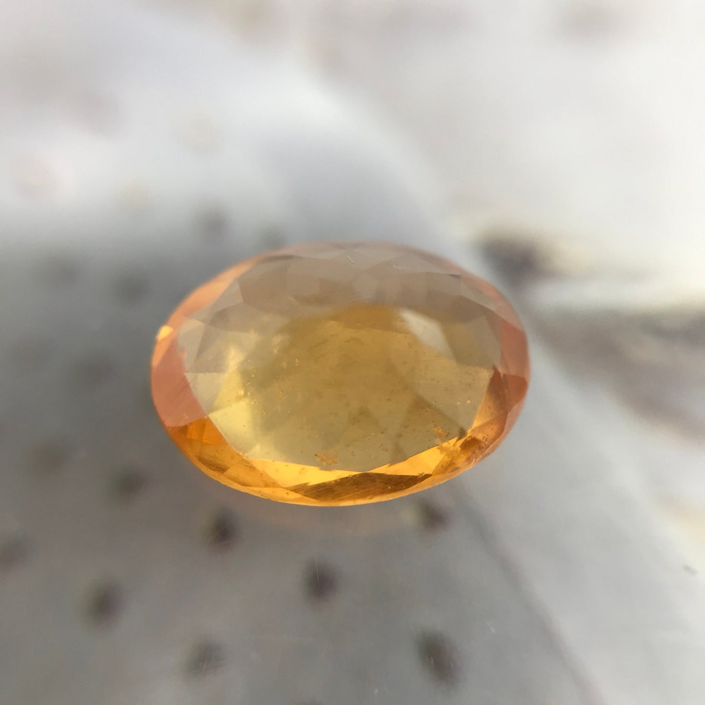 9x7mm Natural Mandarin Spessartite Garnet 2.24 carats Faceted Oval Gemstone Unmounted Loose Gem Orange Garnet Genuine Earth Mined Stone