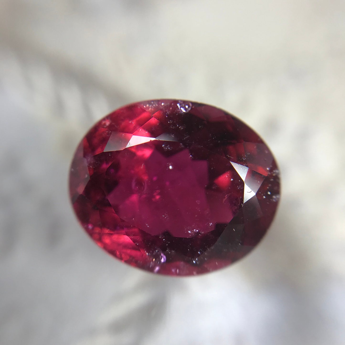 12x10mm Rubellite Tourmaline 5 ct Loose Natural Gemstone Deep Dark Rich Red Purple Fuchsia Natural Gem US Seller