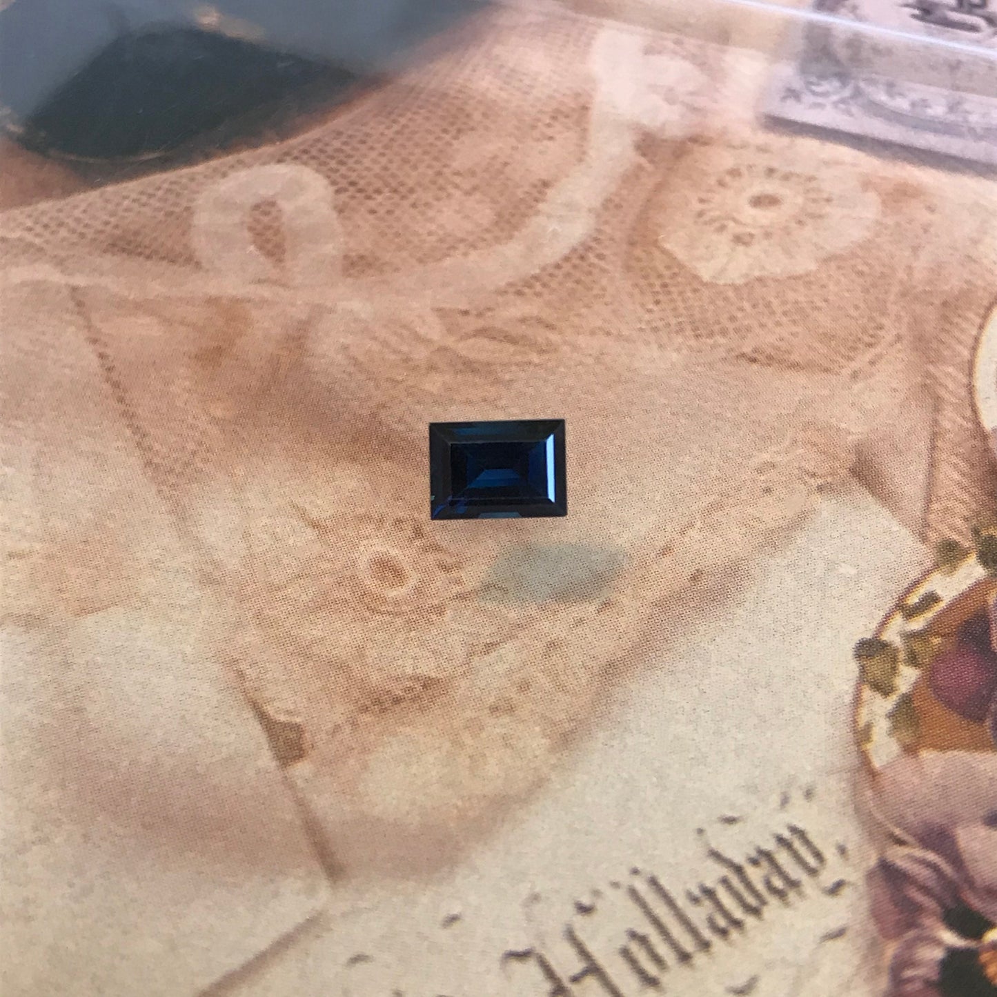 Natural Blue Sapphire 1.24 Carats Rectangle Cut 7x5mm Corundum Faceted Loose Unmounted Gemstone Earth Mined Heated Sapphire