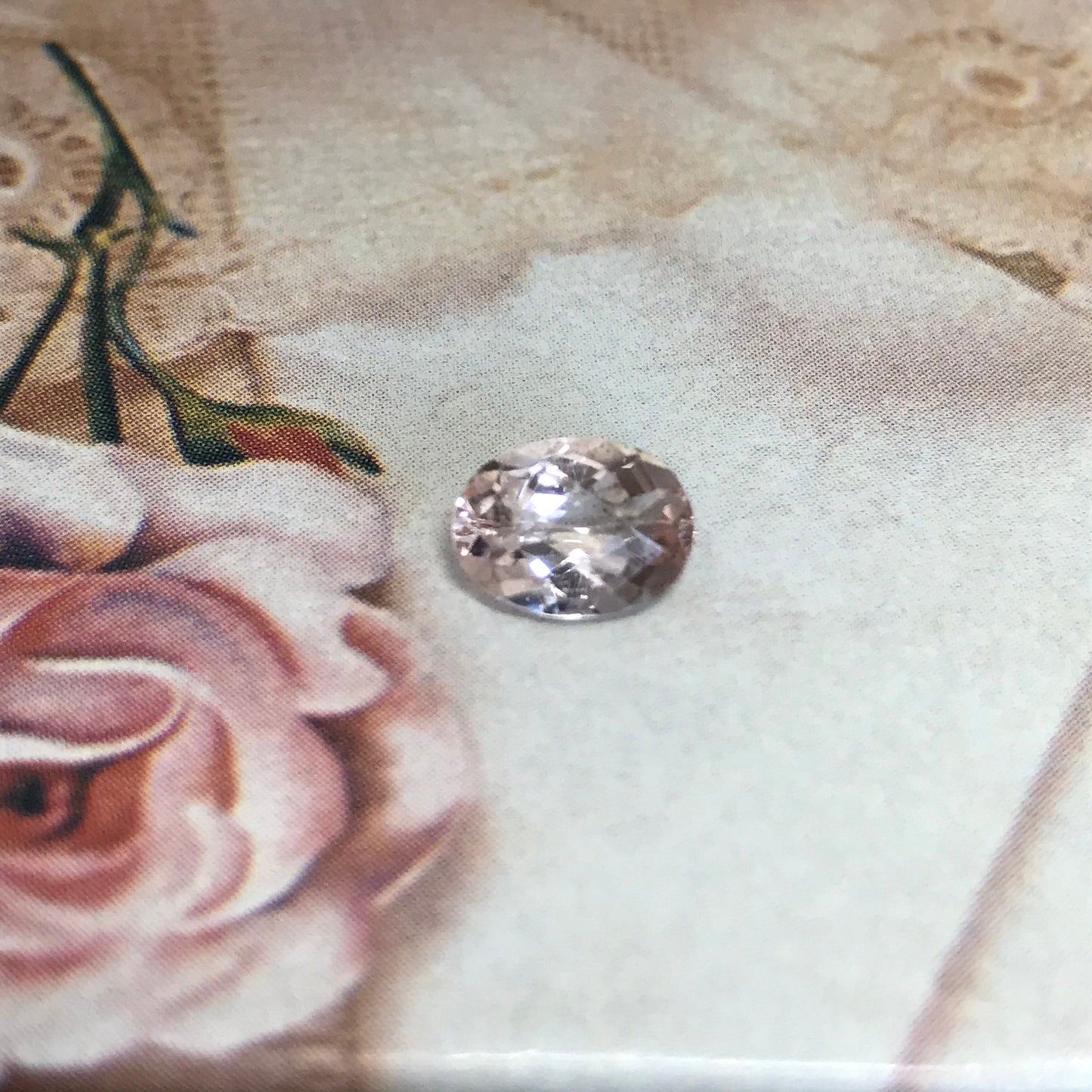 8x6mm Morganite 1 Carat Oval Checkerboard Cut Peachy Pink Color Beryl For Engagement Ring Faceted Loose Wholesale Gemstone