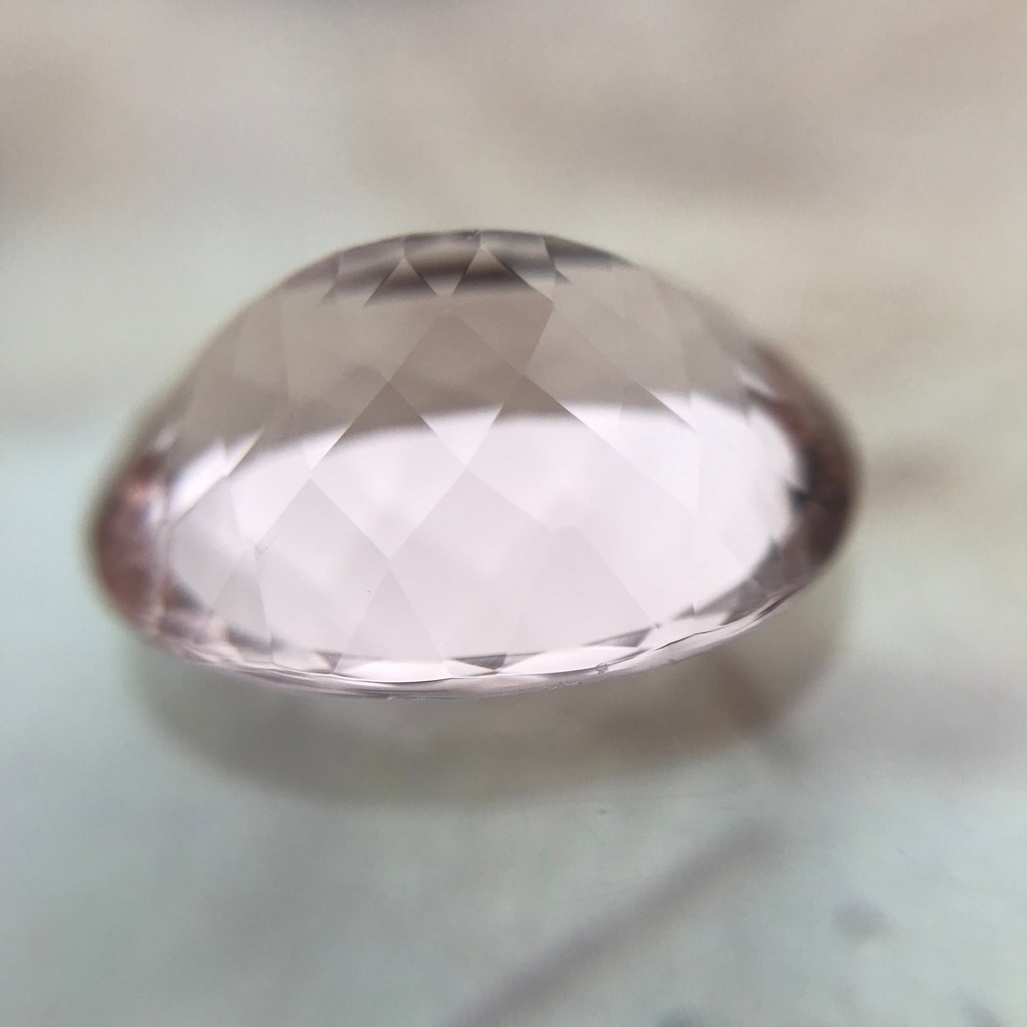 8.40 Carat Peach Pink Morganite 16x12mm Oval Cut Loose Gem Unmounted Gemstone Beryl Peachy Pink Morganite Large Faceted Stone