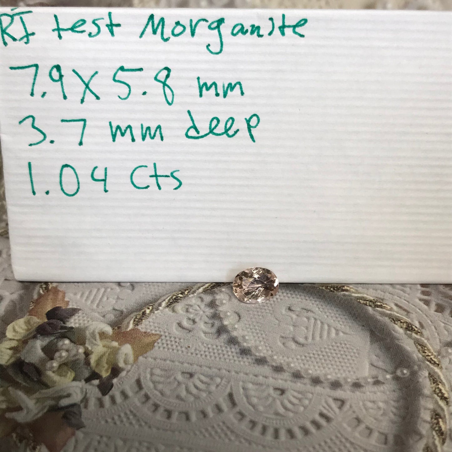 8x6mm Morganite 1 Carat Oval Checkerboard Cut Peachy Pink Color Beryl For Engagement Ring Faceted Loose Wholesale Gemstone